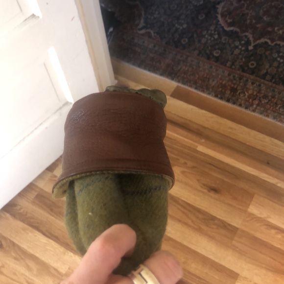 J McLaughlin lined wool coat with leather accents on collar & sleeves. - Picture 4 of 4